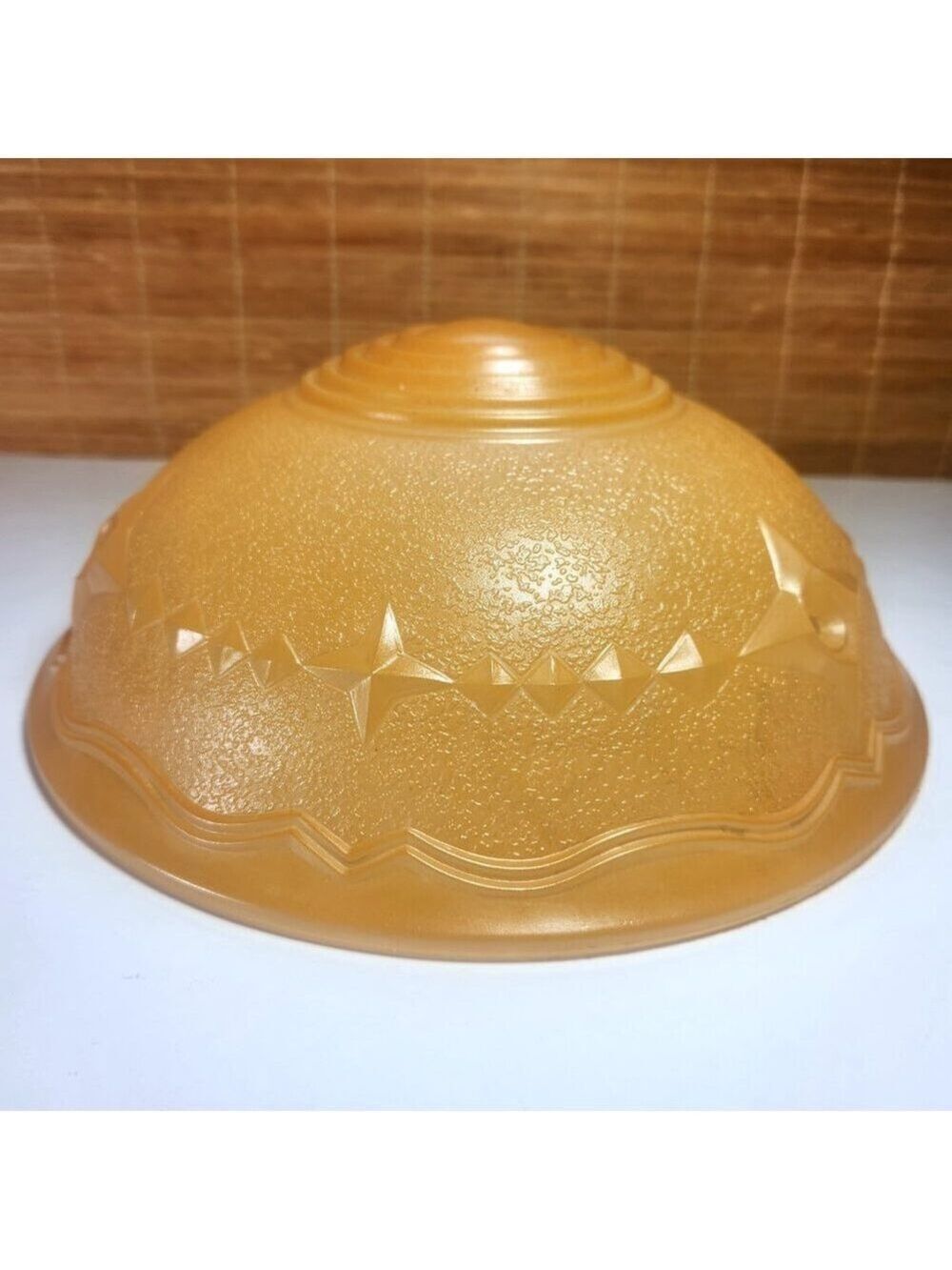 Vintage Ceiling Light Shade 11" Pendant Art Deco 3 Chain Suspension Dome Shade
